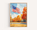 American Flag Vintage Wall Art - United States