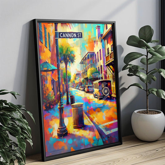 Wall Art Cannon St Charleston Print, South Carolina Travel Poster & Gift, Historic Cannon Street Artwork