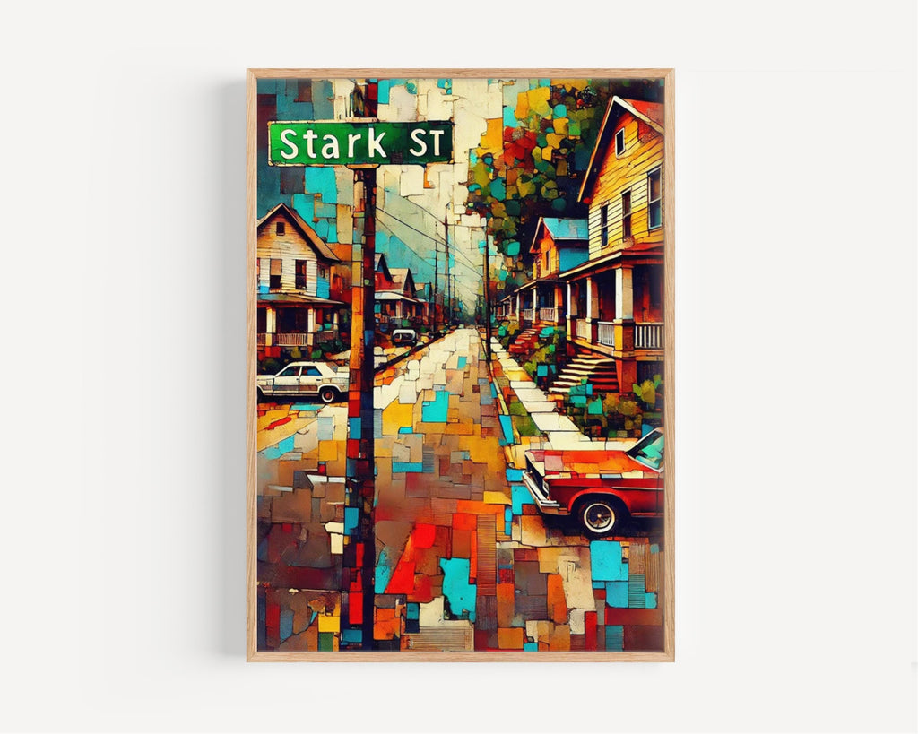 Stark St Wall Art - Portland, Oregon, USA