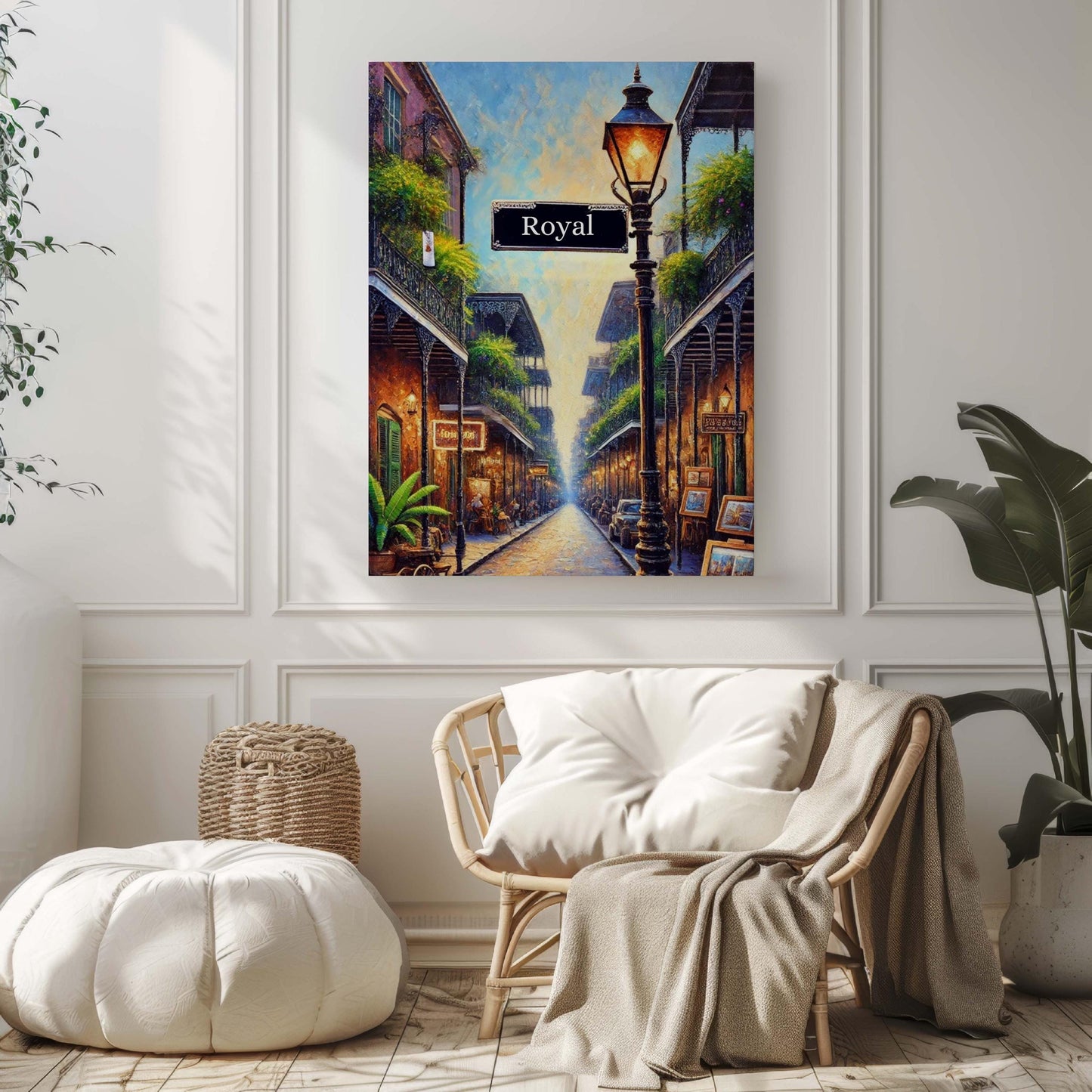 New Orleans Art Royal Street Wall Print – Louisiana Travel Poster, New Orleans Gift, Housewarming Decor, Unique Cityscape Artwork