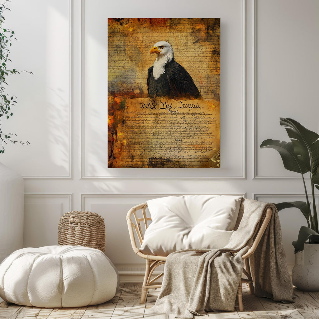 American Freedom Abstract Poster - United States