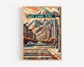 Salt Lake City Modern Wall Art - Salt Lake City, Utah, USA