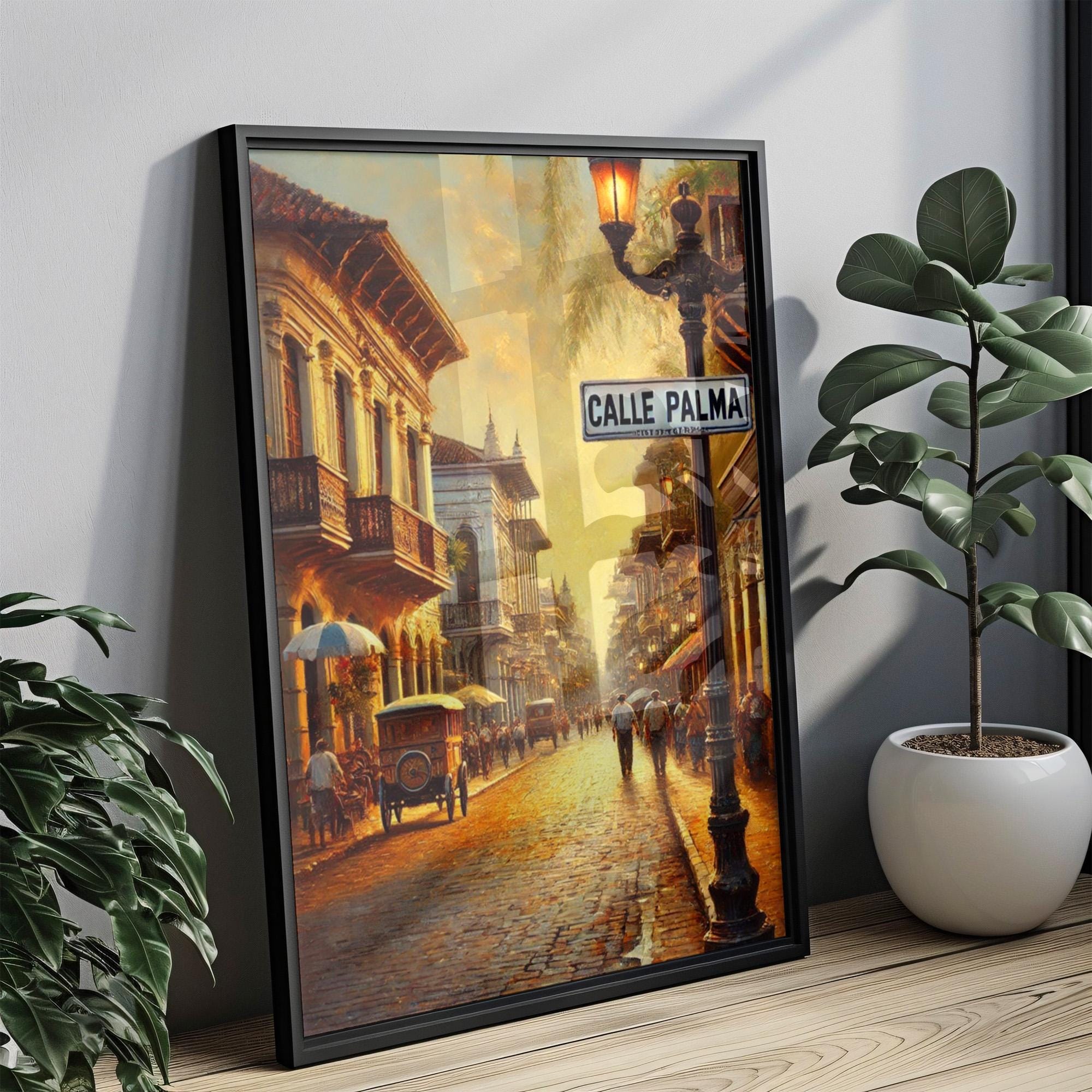 Paraguay Wall Art Calle Palma Print – South American Travel Poster & Housewarming Gift, Paraguay Travel Decor