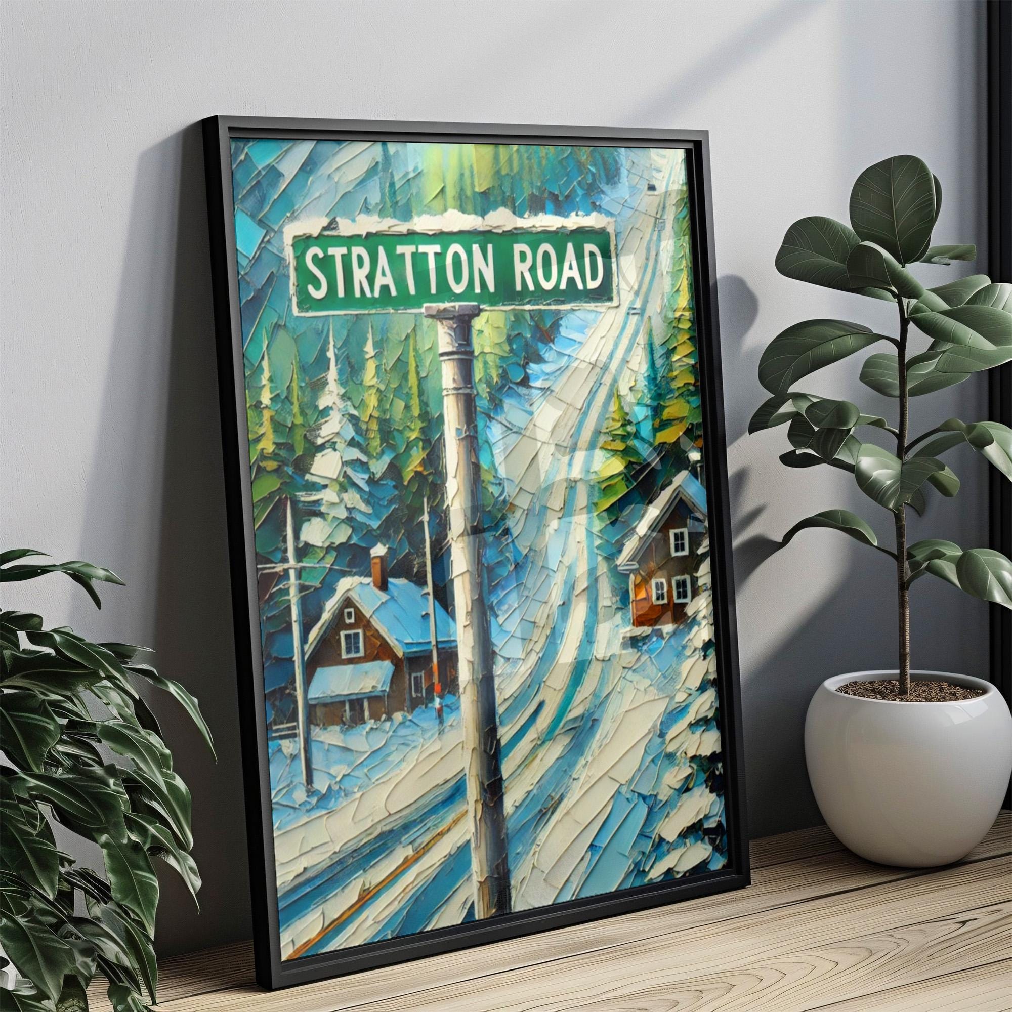 Stratton Road Print - Rutland, Vermont, USA