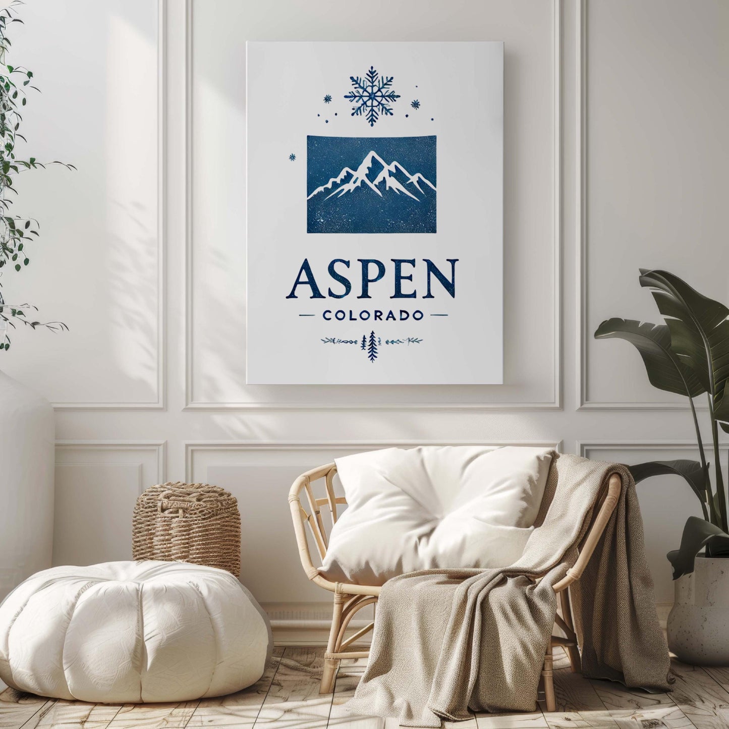 Aspen Print Colorado Wall Art - Skiing Home Decor, Travel Art, Aspen Tree Poster, Housewarming & College Gift, CO Nature Print