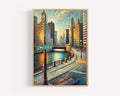 Wacker Drive Wall Art - Chicago, Illinois, USA
