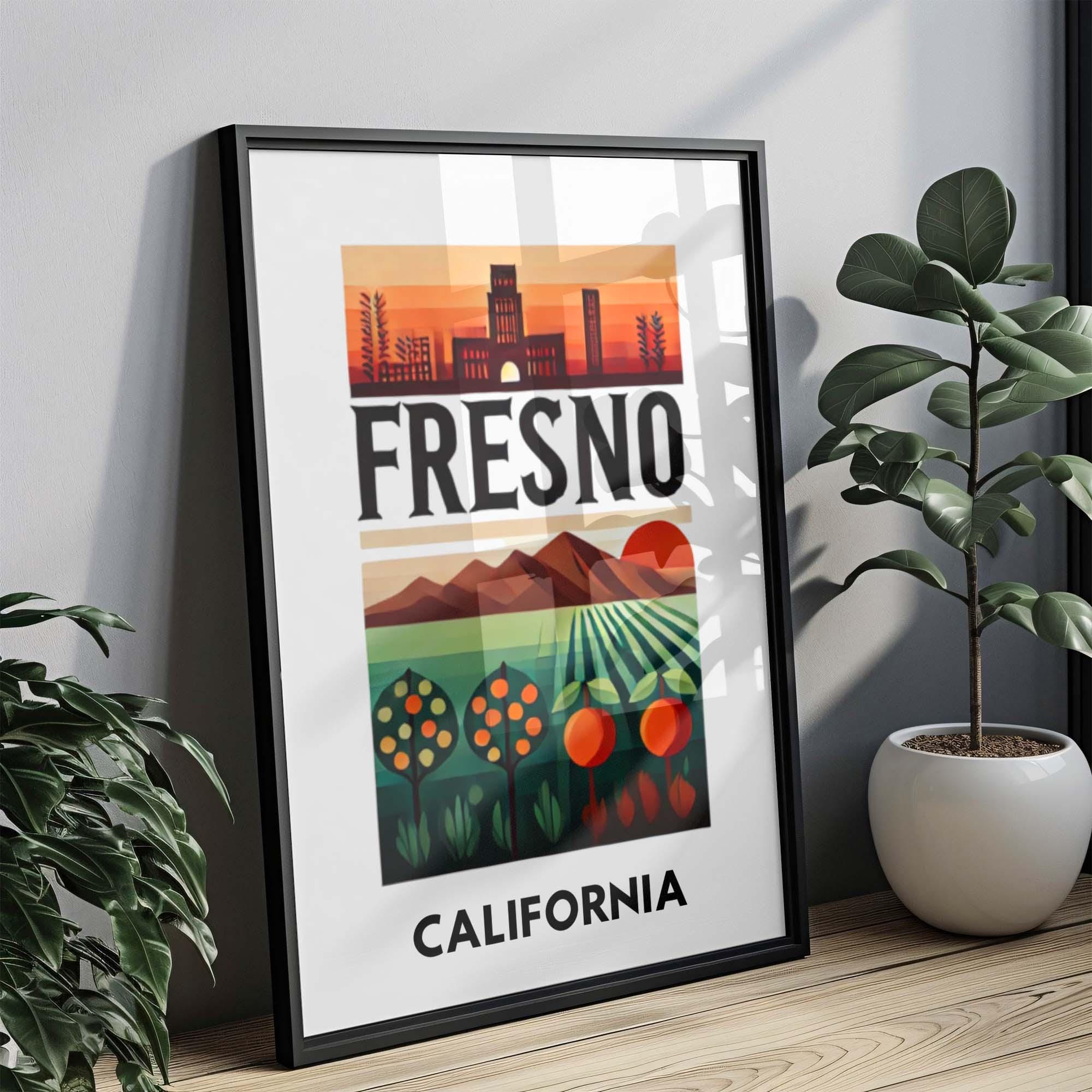 Fresno Print - Fresno, California, USA
