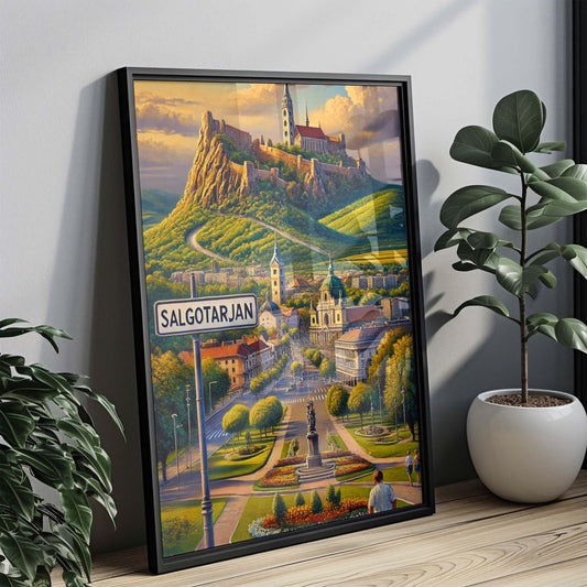 Salgotarjan Art Print - Hungary City Wall Art, Travel Poster, Housewarming Gift, Salgotarjan Travel Decor, Unique Hungary Artwork
