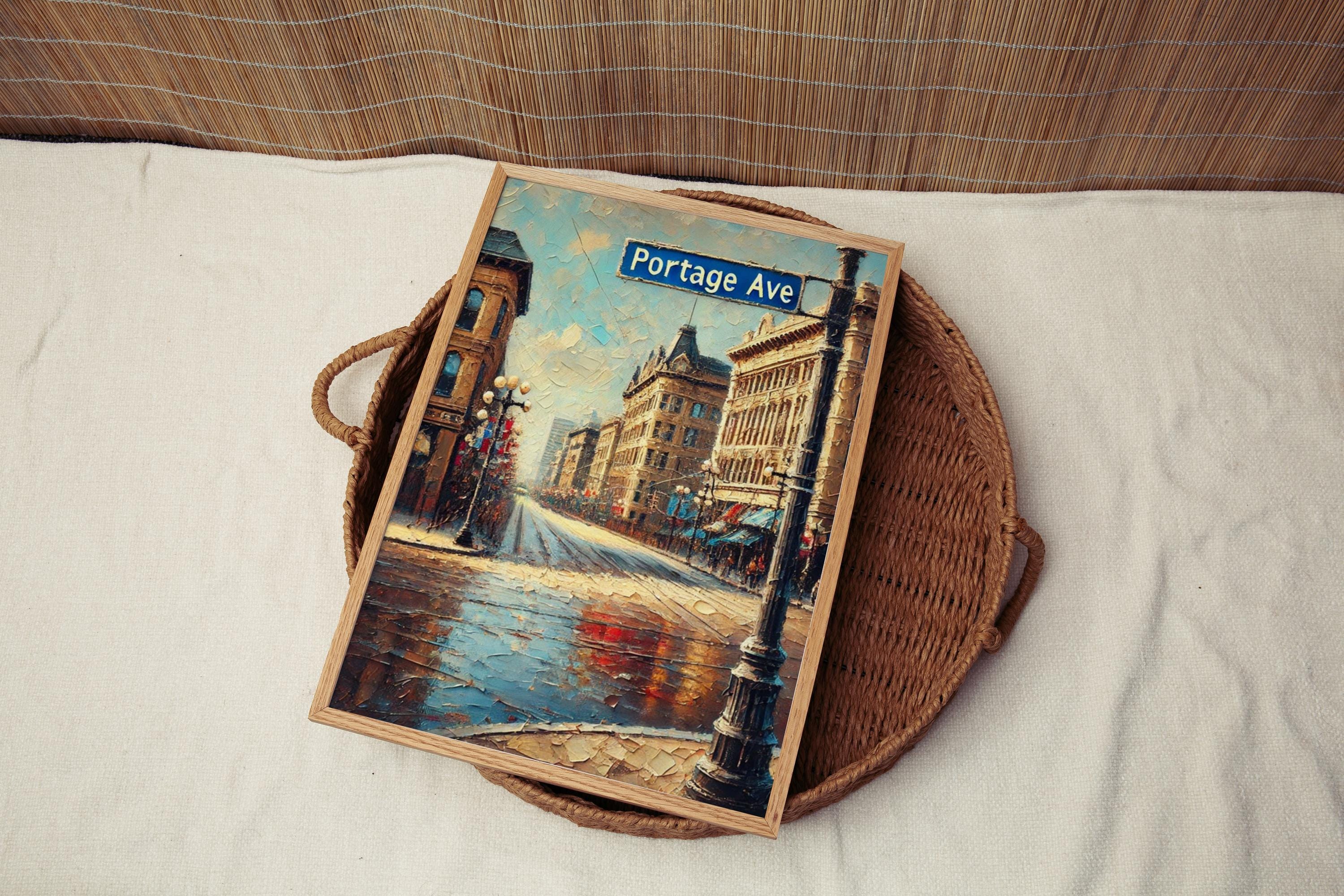 Portage Ave Print Modern - Winnipeg, Canada