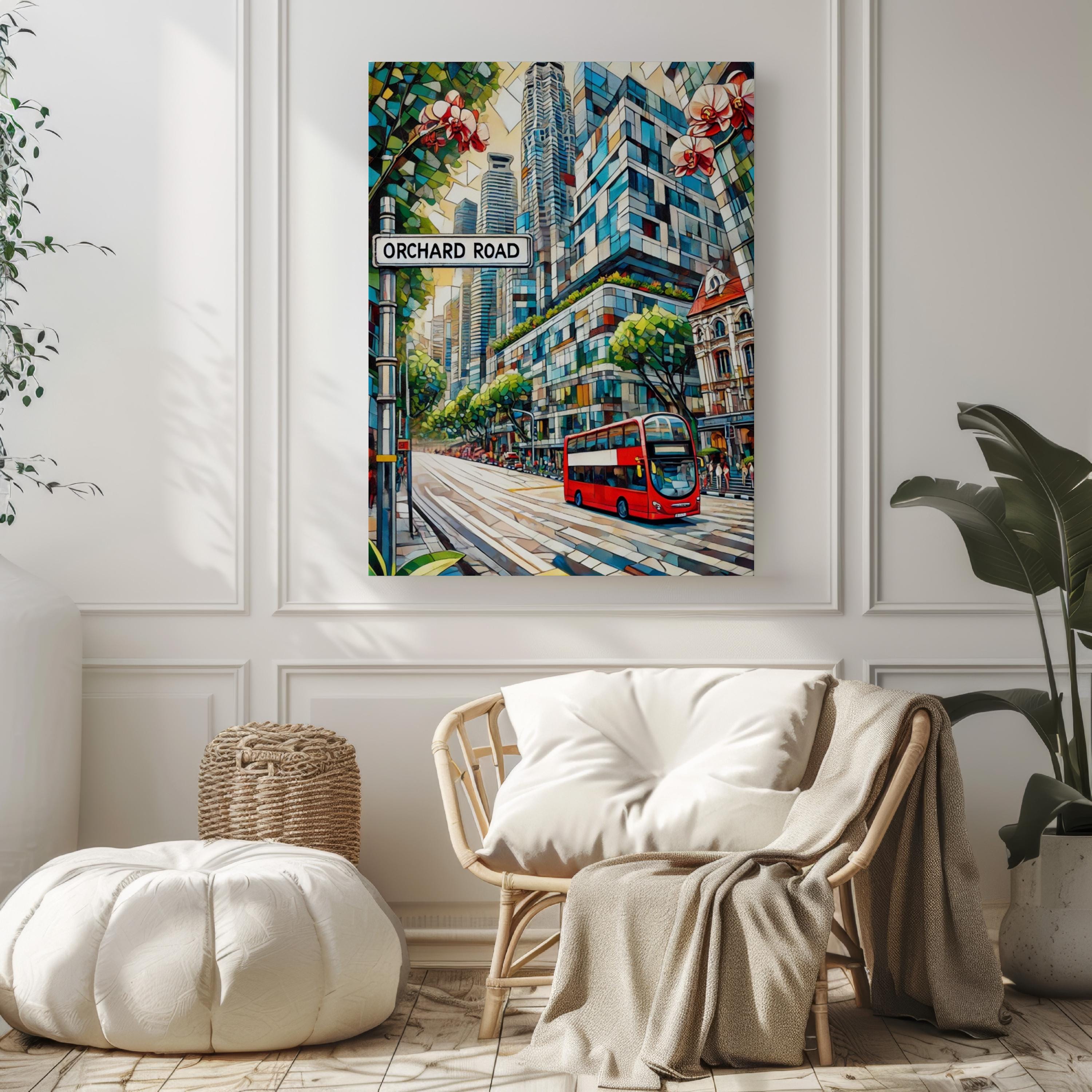 Orchard Road Wall Art Modern - Singapore