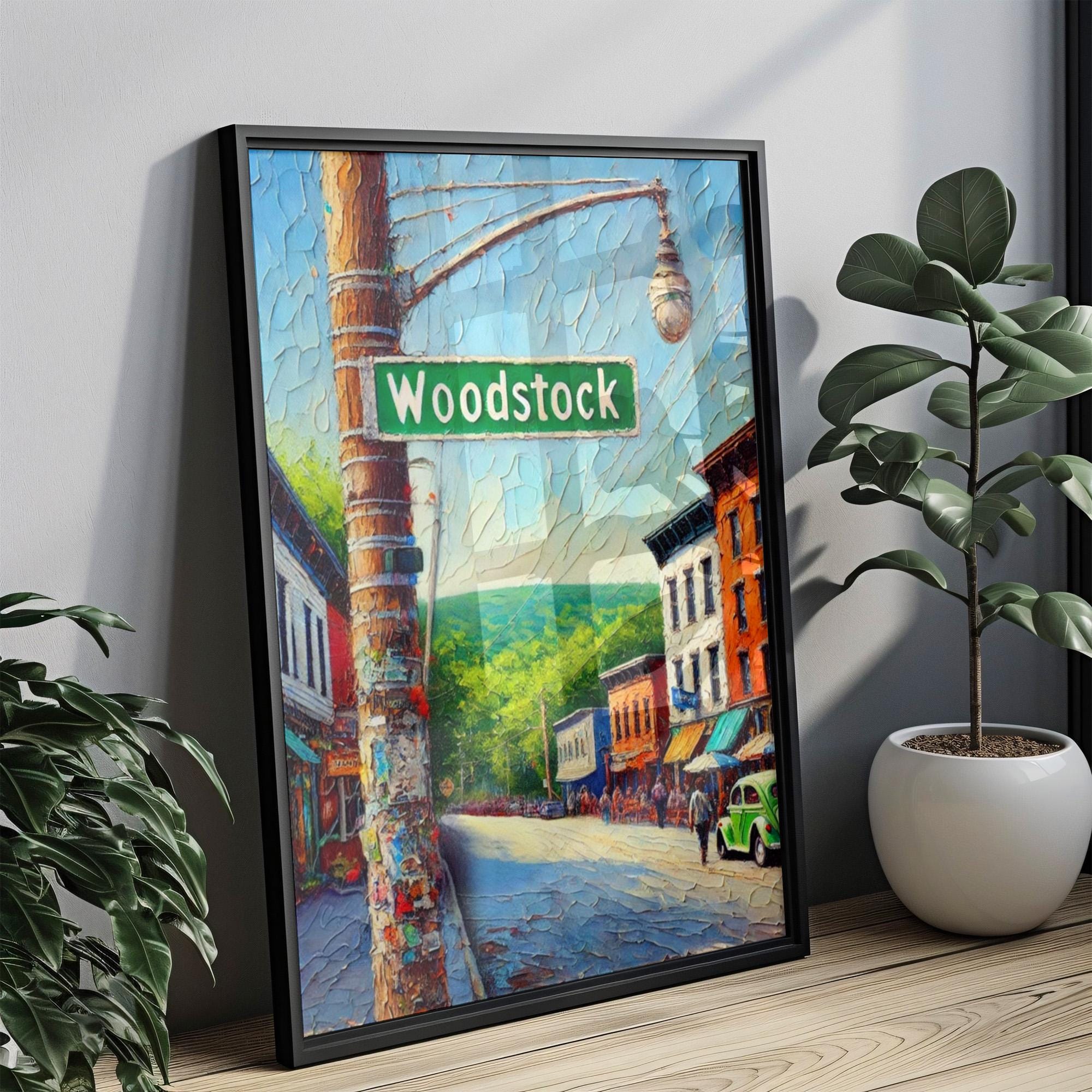 Woodstock Vintage Print - Woodstock, New York, USA