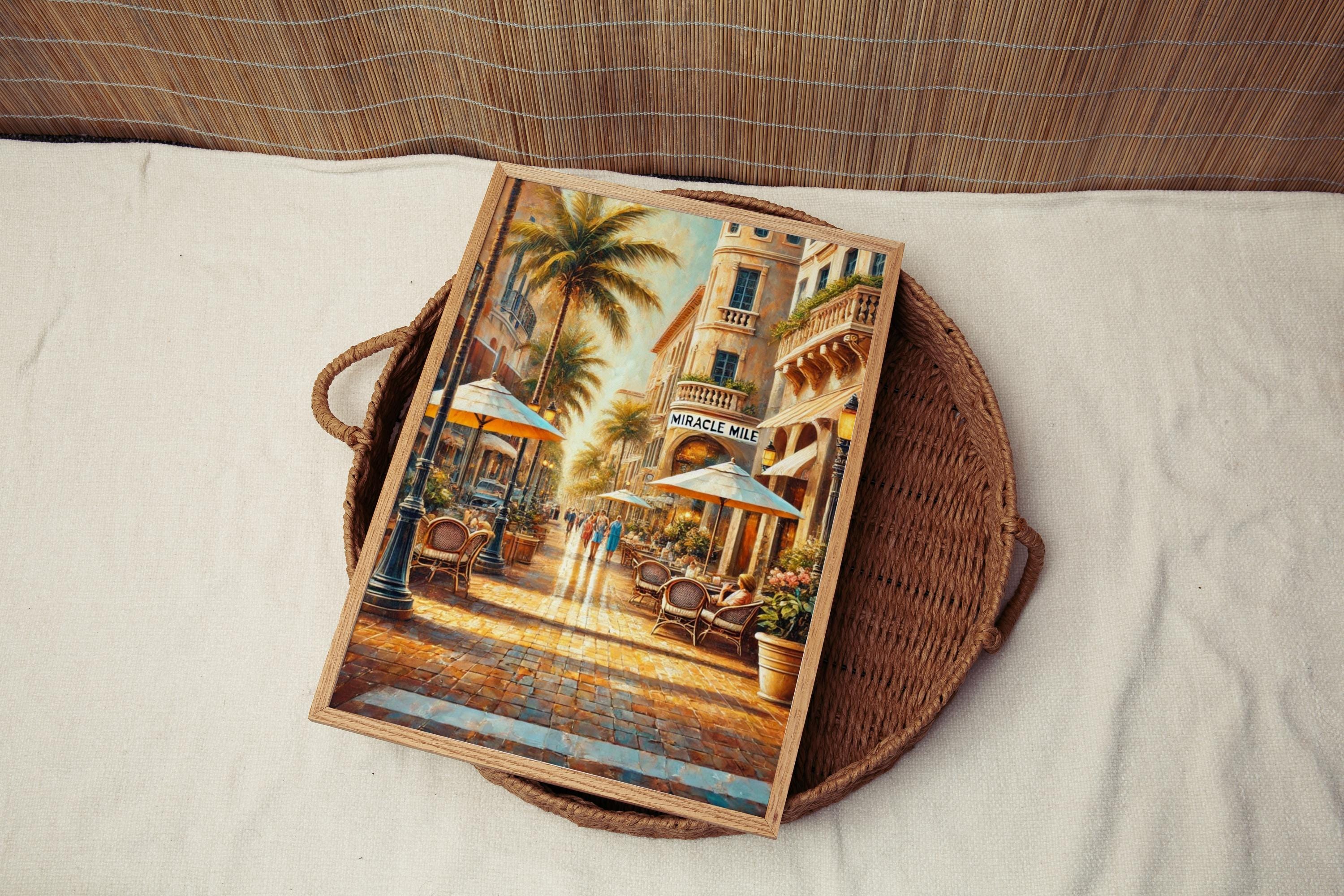 Miracle Mile Print - Coral Gables, Florida, USA