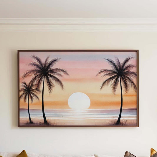 Palm Tree Wall Art, Palmtree Print, Nature Art, Nature Gift, Beach Print, Home Decor, Housewarming Gift, New Home Art, Family Art, Beach Art