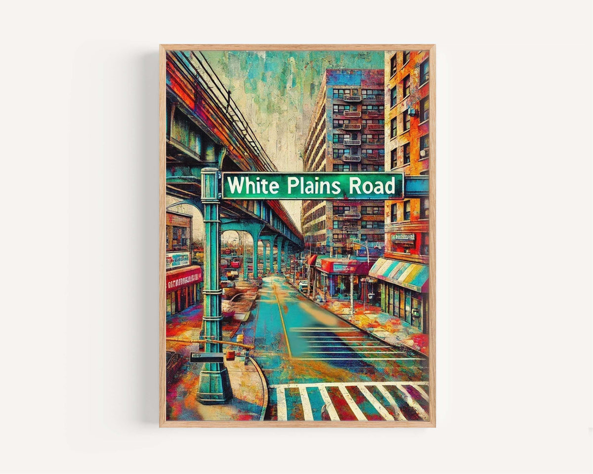 White Plains Road Wall Art - Bronx, New York, USA