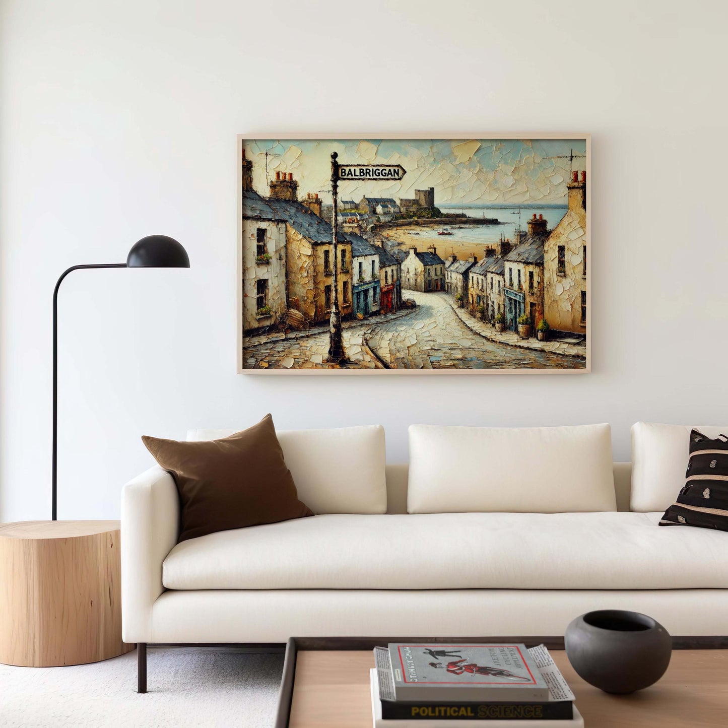 Balbriggan Art Print - Ireland Travel Poster, Balbriggan Wall Art, City Gift, Housewarming Decor, Irish Coastal Artwork, Travel Map Poster
