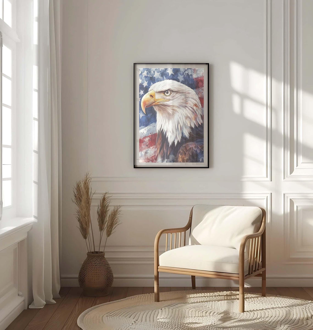 Eagle Wall Art Patriotic Decor - USA