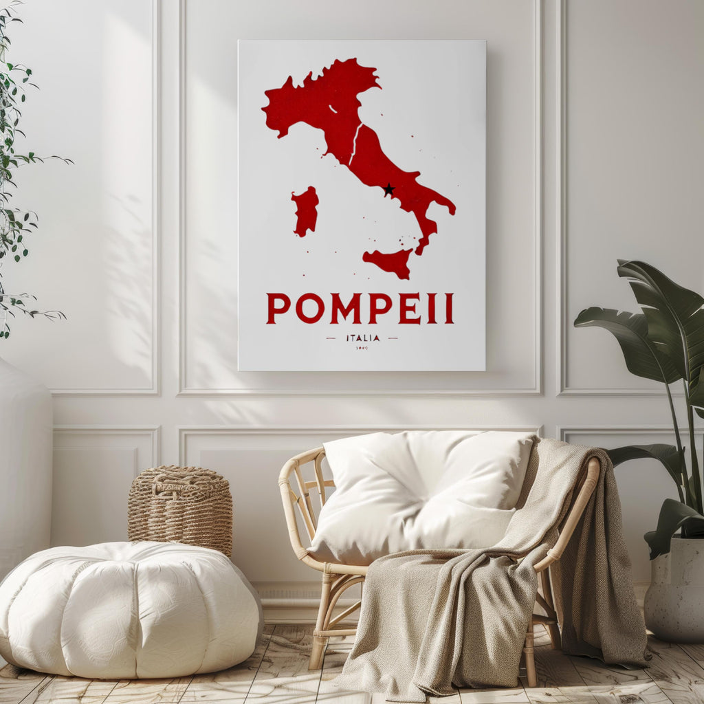 Pompeii Print Vintage - Pompeii, Italy