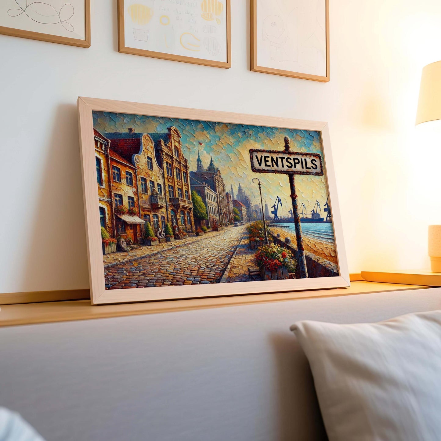 Ventspils Latvia Print: Baltic Seaside Art, Coastal Decor