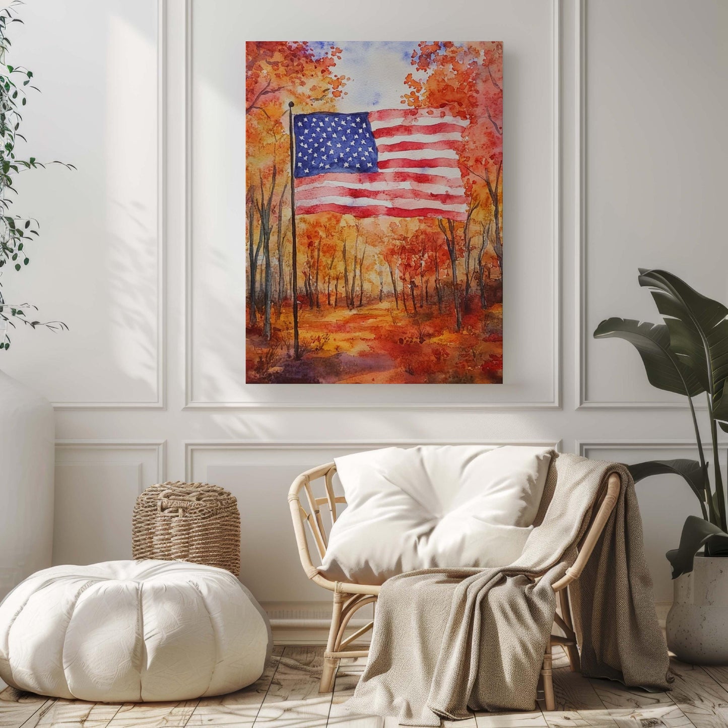 American Flag Artwork | USA Wall Art | Patriotic Art | USA Poster | United States | American Flag Home Decor | Home Decor | USA Print