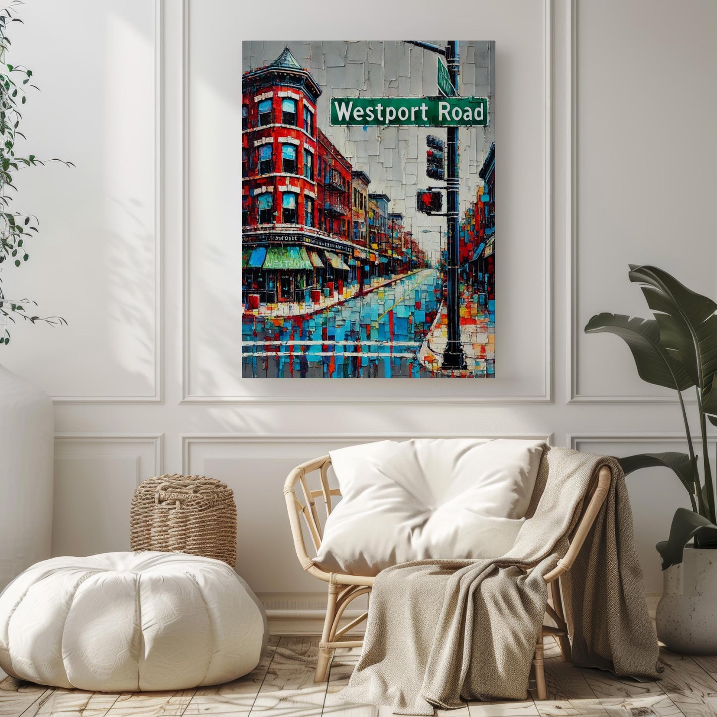 Westport Road Wall Art Kansas City Print, America Art, City Gift, Travel Souvenir, Travel Poster, State Art, Personalized Gift