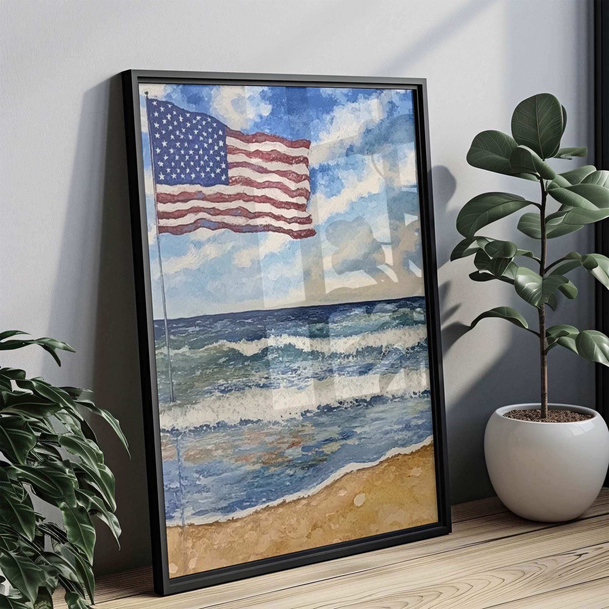 Beach Wall Art Patriotic - United States