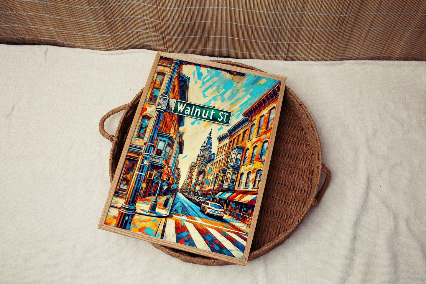 Walnut St Print Philadelphia Wall Art, Travel Poster, Philly Gift, Pennsylvania Artwork, Housewarming Decor