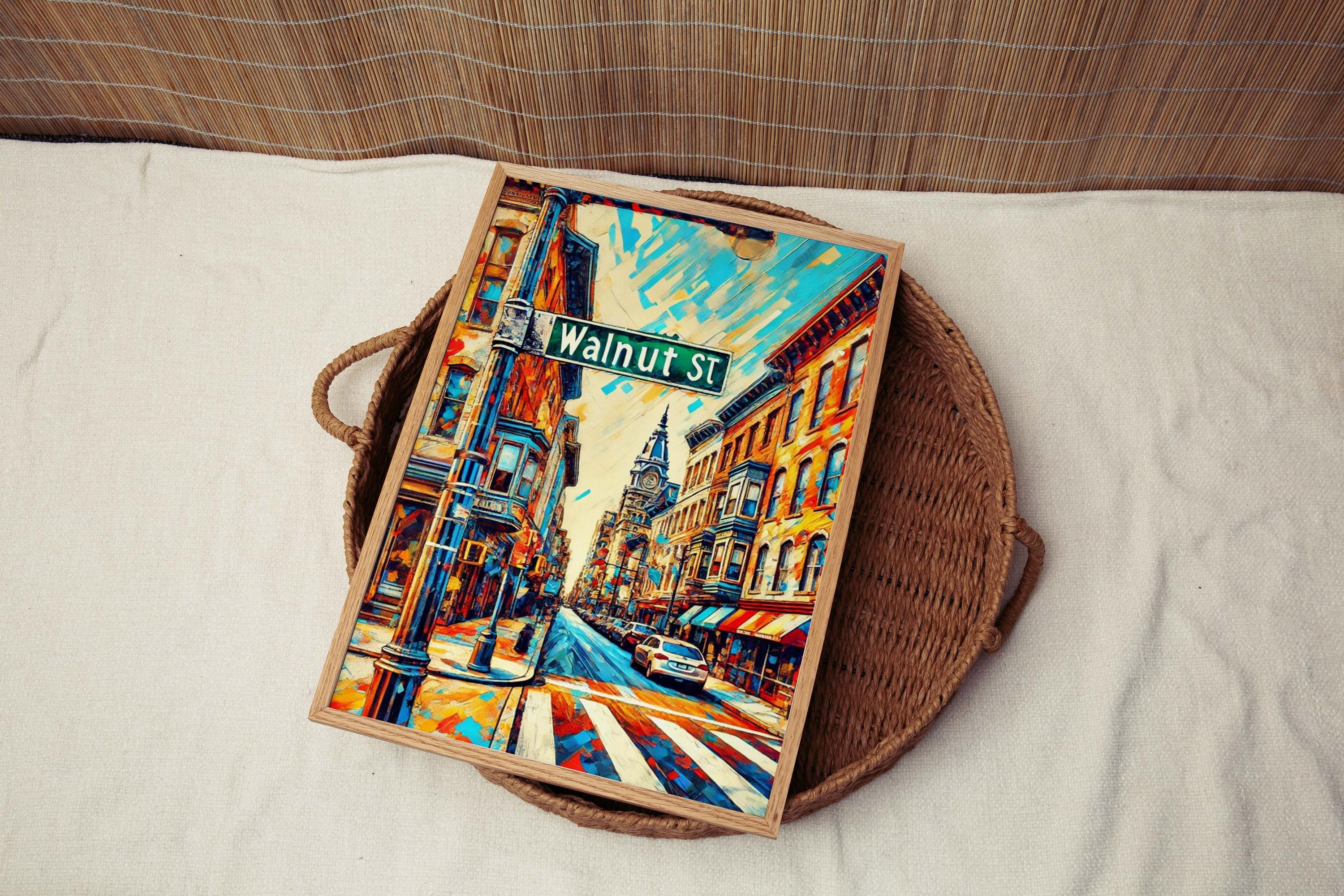 Walnut St Print - Philadelphia, Pennsylvania, USA