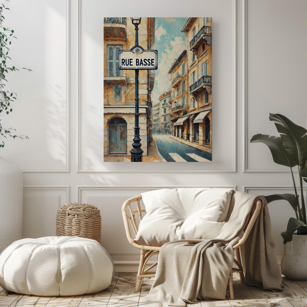 Rue Basse Wall Art Cityscape - Monaco