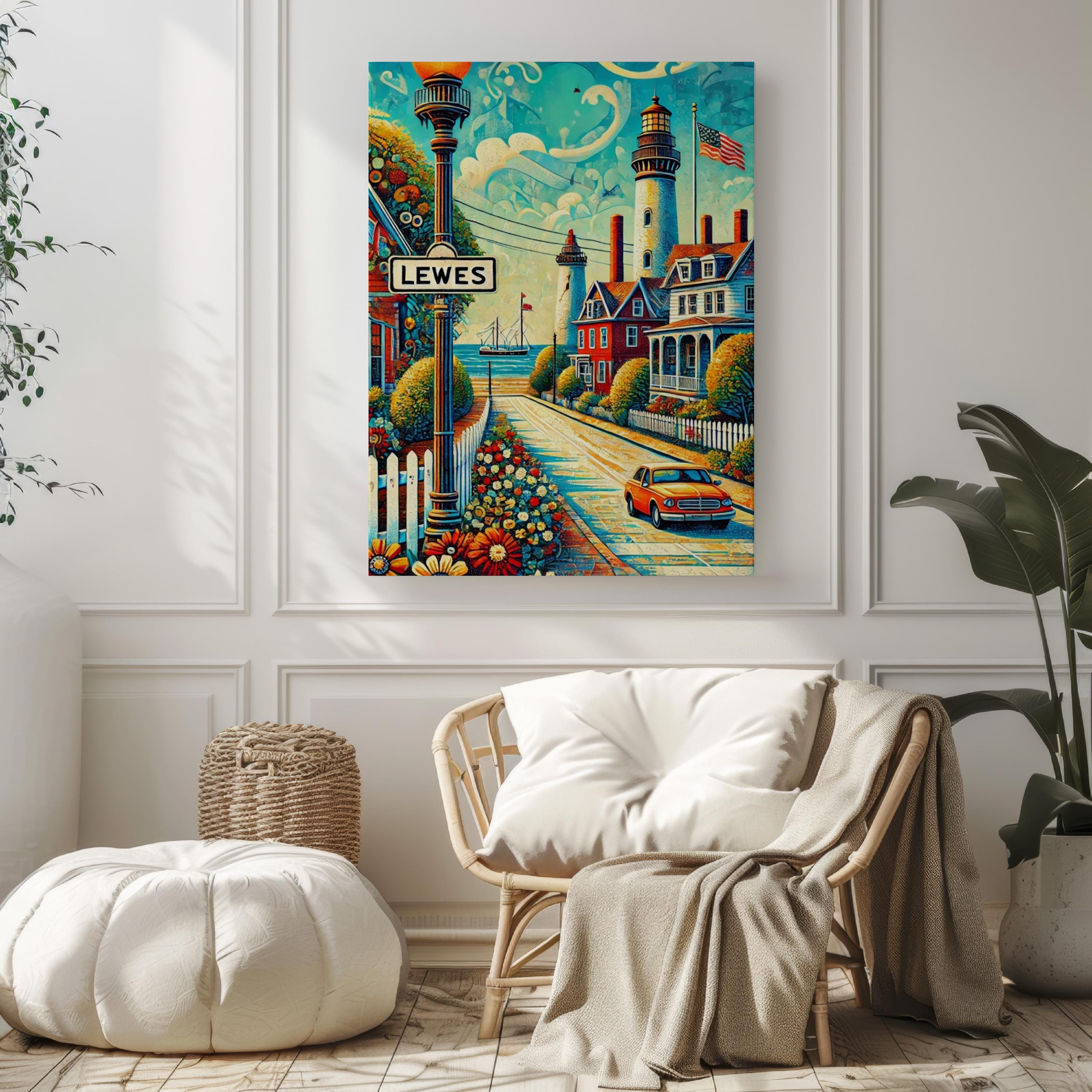 Lewes Travel Poster - Lewes, Delaware, USA