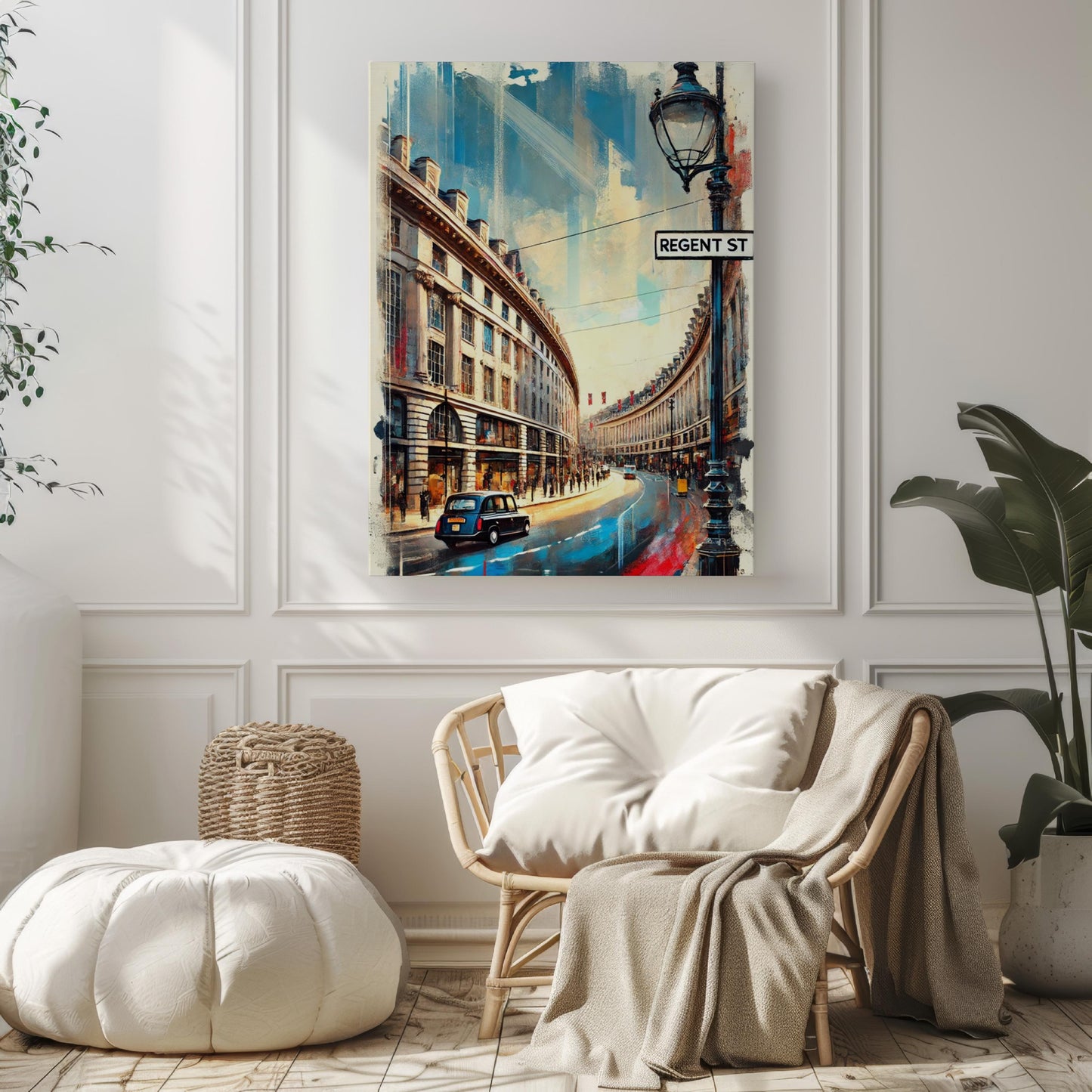 London Regent St Wall Art Print, Travel Poster, UK Artwork, Housewarming Gift, London Travel Print, Regent Street Decor