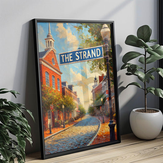 The Strand Wall Art, New Castle Print, Delaware Art, “City” Gift, Travel Souvenir, Travel Poster, “State” Art, PERSONALIZED GIFT