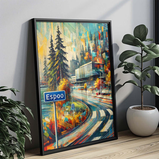 Espoo Art Print - Finland Wall Art, Travel Poster, European City Gift, Housewarming Decor, Nordic Artwork, Espoo Finland Travel Print