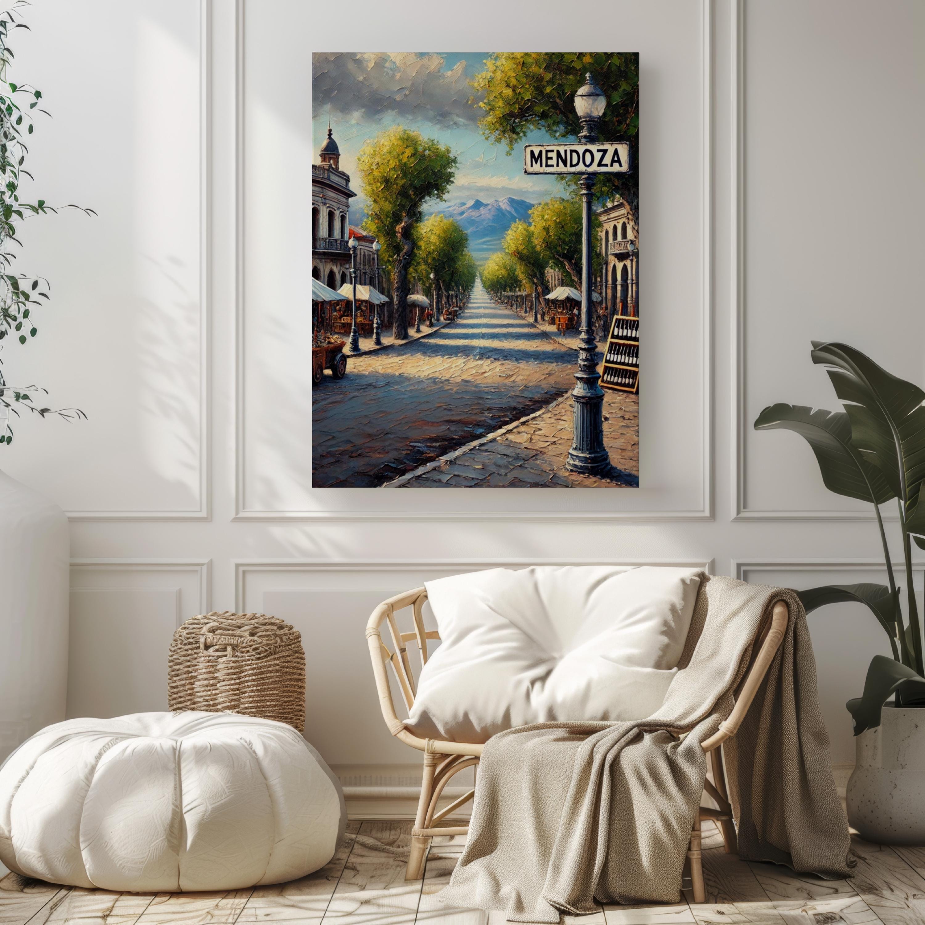 Wall Art Mendoza Print Argentina Travel Poster South American Decor Housewarming Gift