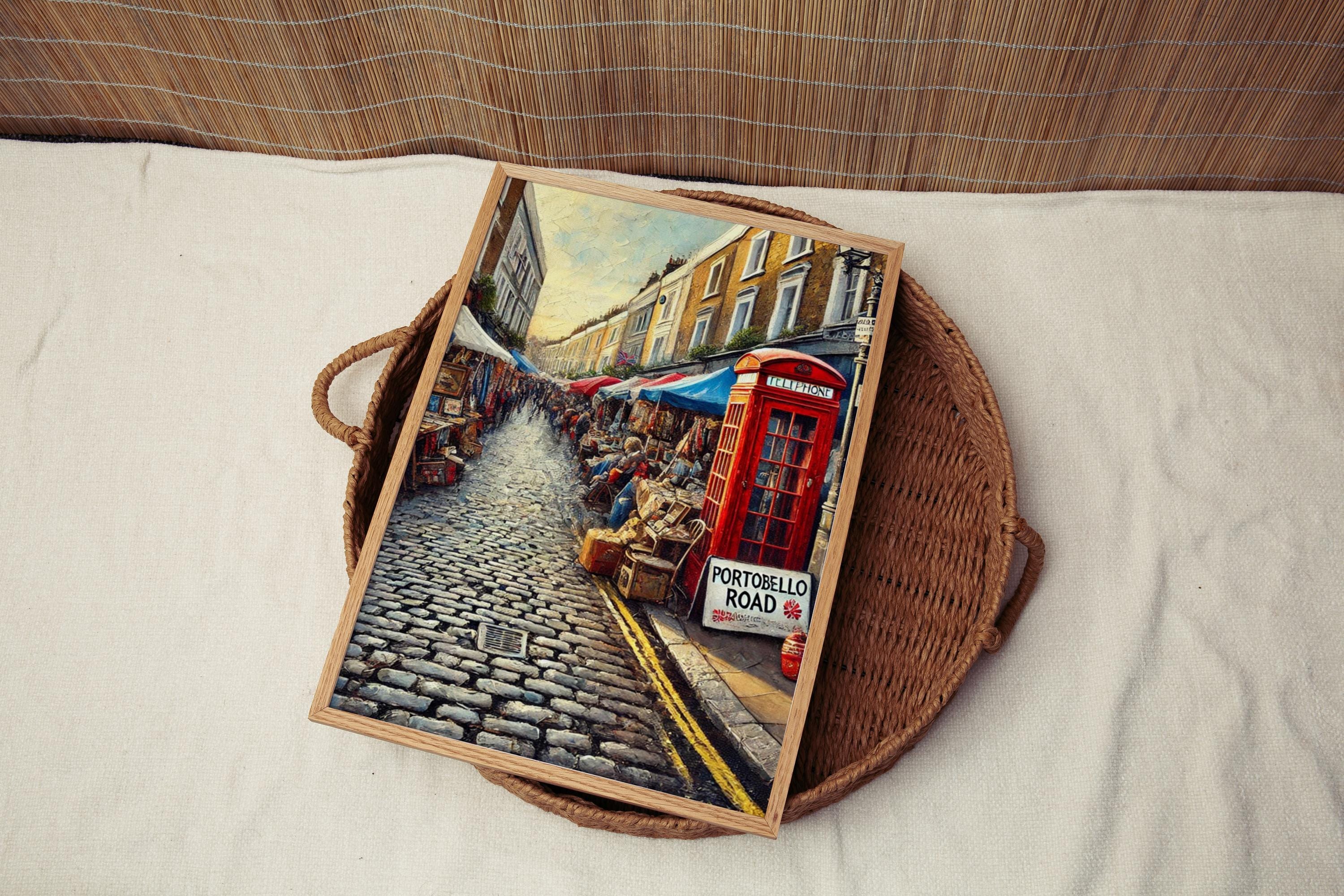 Portobello Road Print Vintage - London, United Kingdom