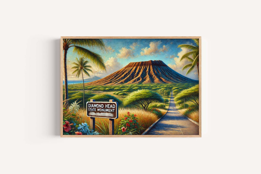 Diamond Head State Monument Poster - Hawaii, USA