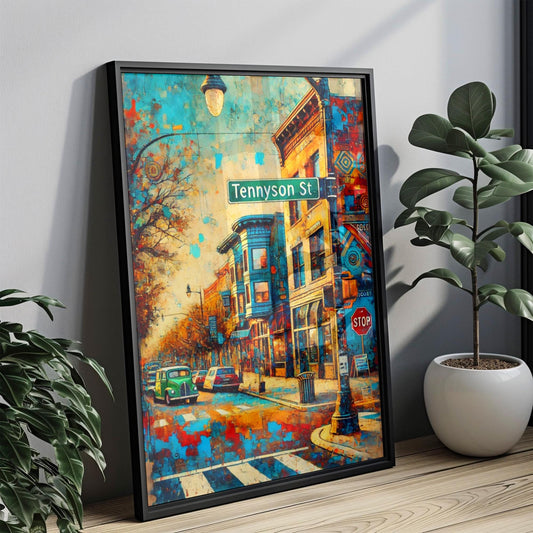Colorado Denver Tennyson St Wall Art - Travel Print, Unique Street Poster, Housewarming & Home Decor Gift