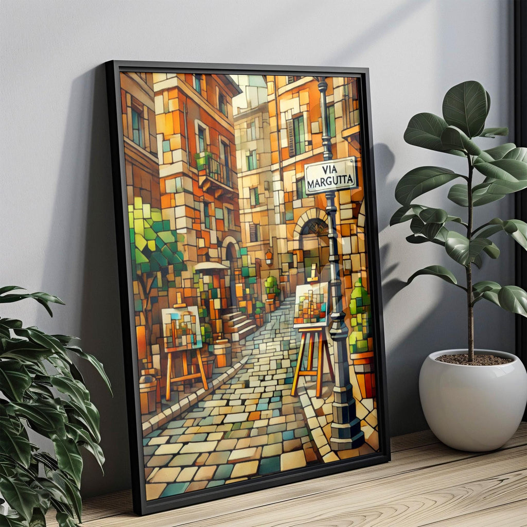 Via Margutta Print Fine Art - Rome, Italy