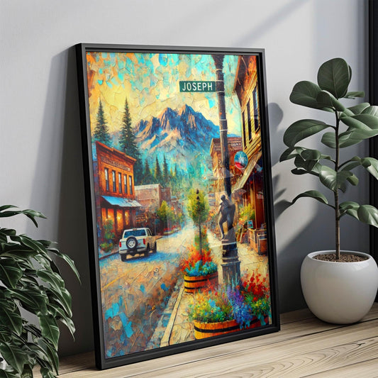 Oregon Wall Art Joseph Print Travel Poster & Souvenir, American Art, Housewarming Gift, Unique Oregon Decor Idea