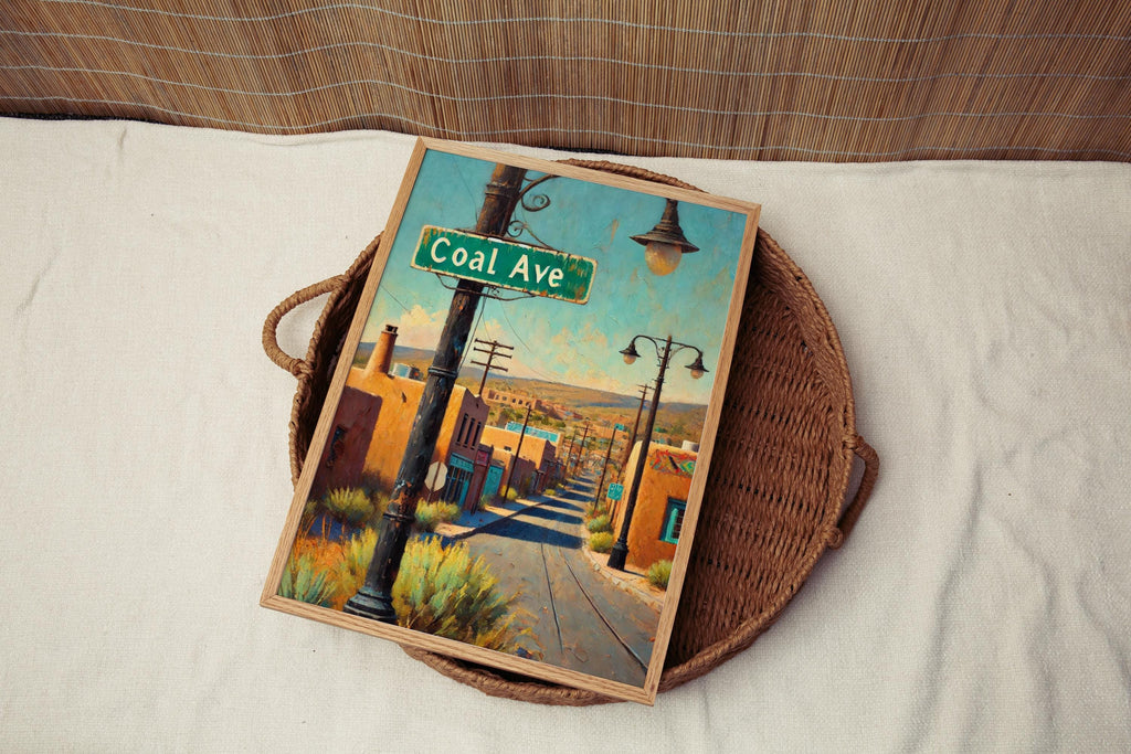 Coal Street Sign Print: Wilkes-Barre Pennsylvania Travel Poster