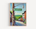 Woodstock Vintage Print - Woodstock, New York, USA