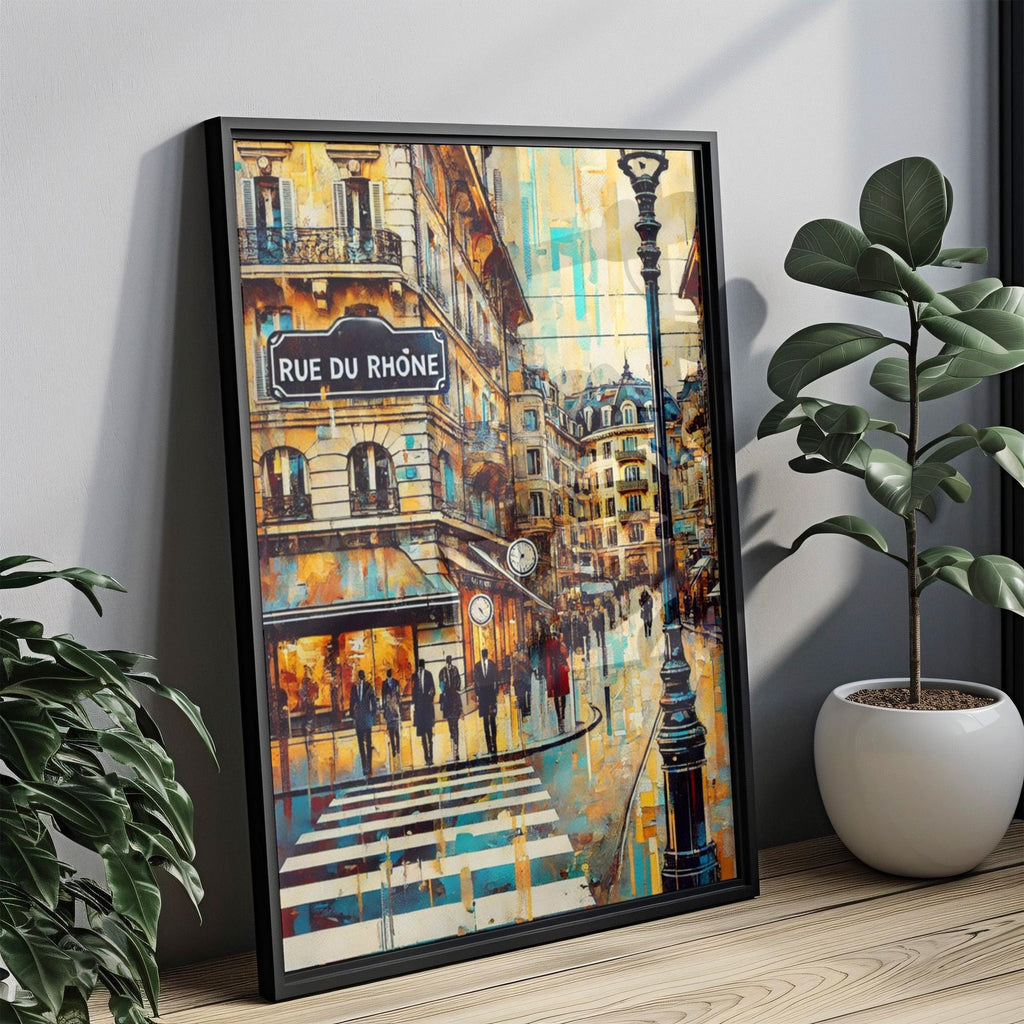 Rue Du Rhône Wall Art - Geneva, Switzerland