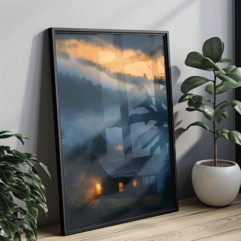 American Home Abstract Wall Art - USA
