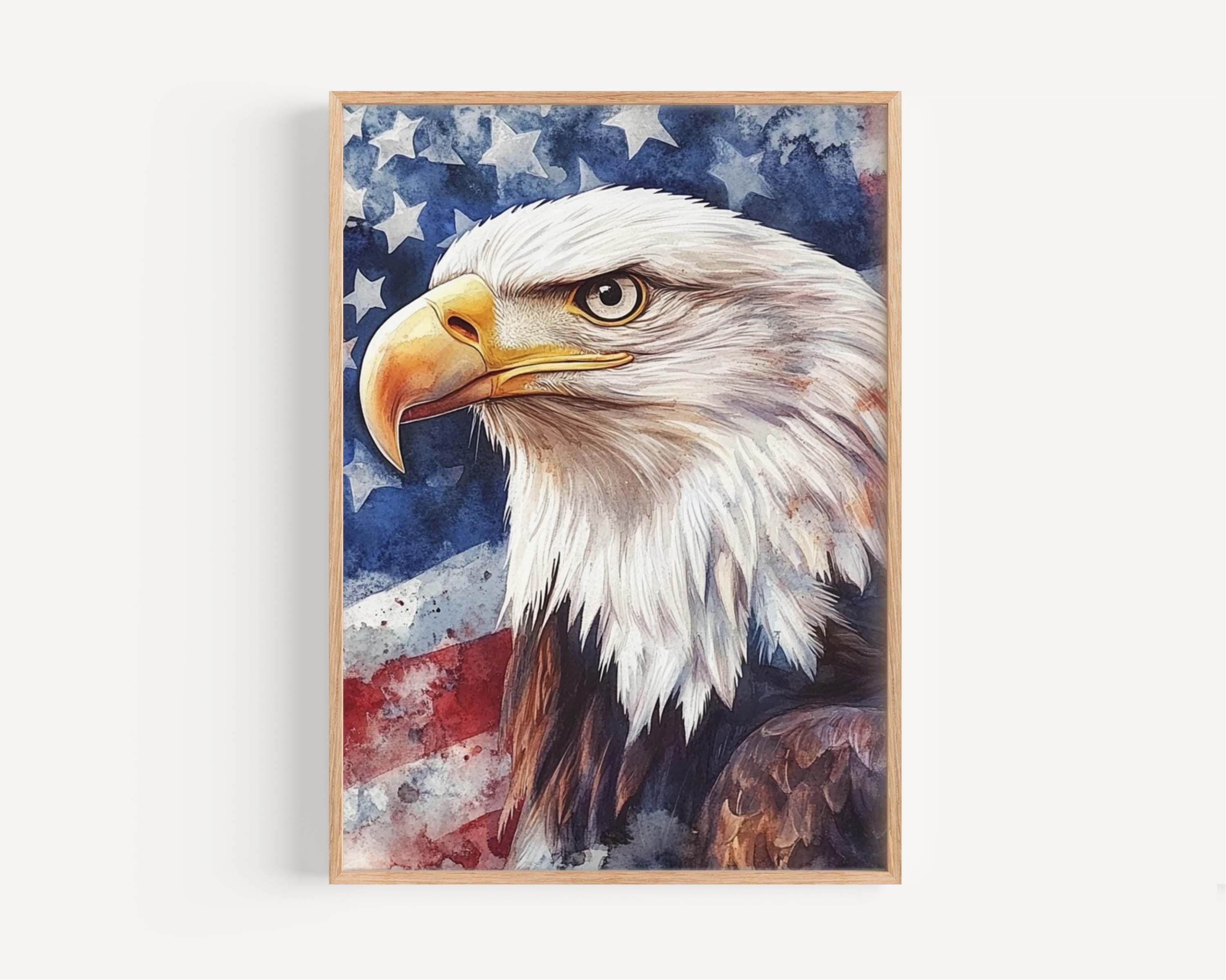 Eagle Wall Art Patriotic Decor - USA