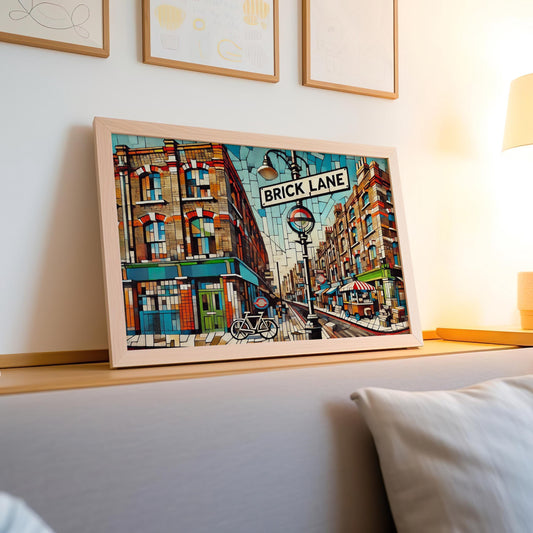 Brick Lane Print London Wall Art Travel Poster Urban Decor Housewarming Gift London Gift