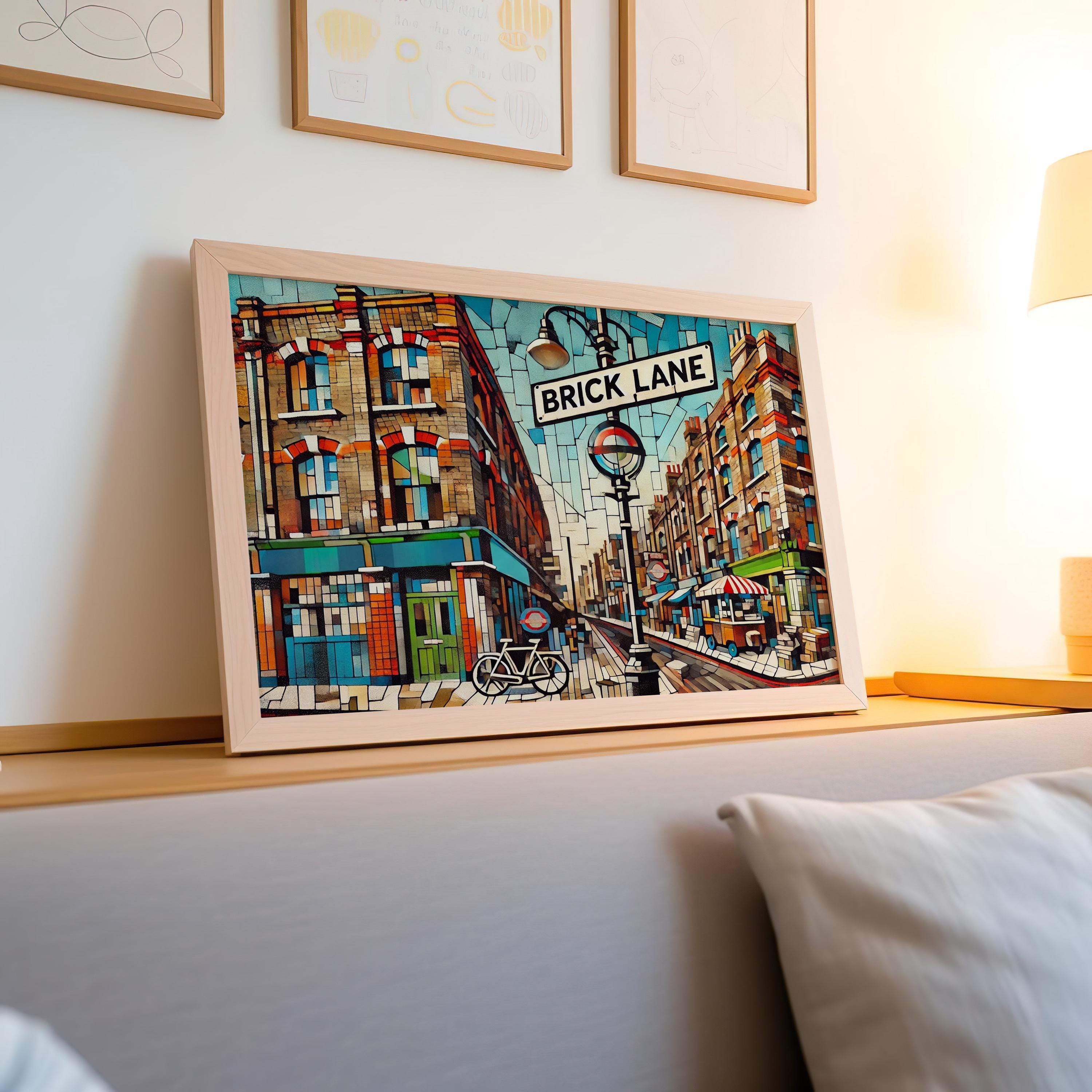 Brick Lane Print London Wall Art Travel Poster Urban Decor Housewarming Gift London Gift