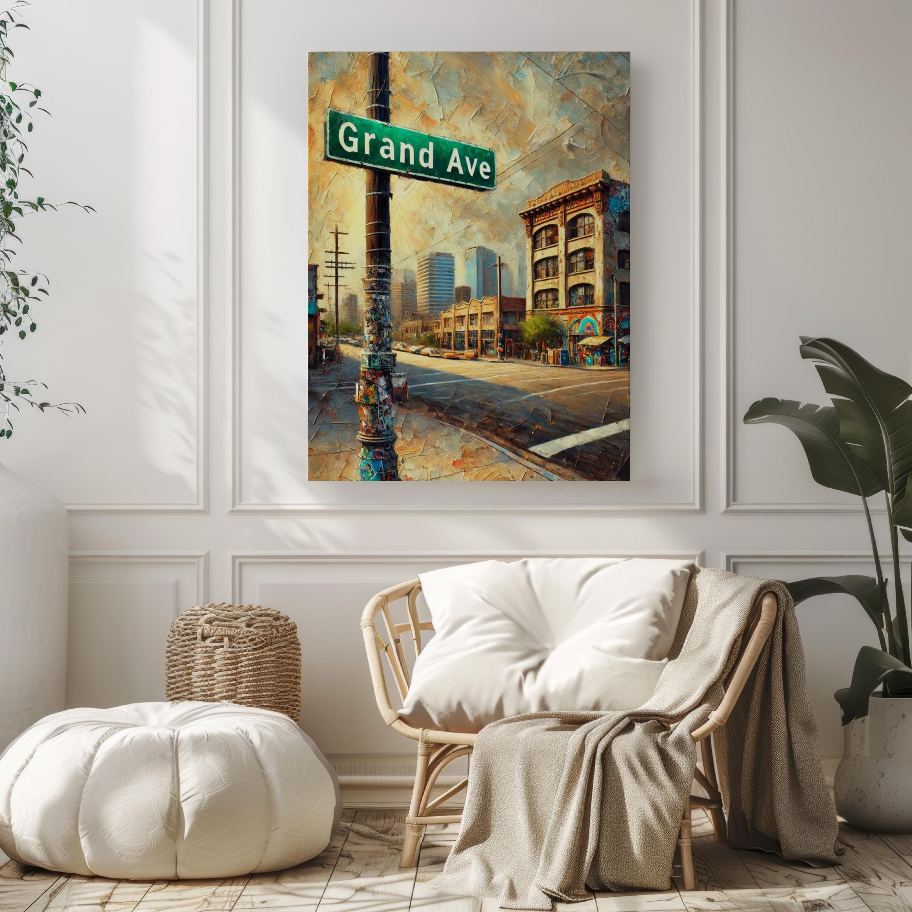 Grand Ave Wall Art Vintage - Phoenix, Arizona, USA
