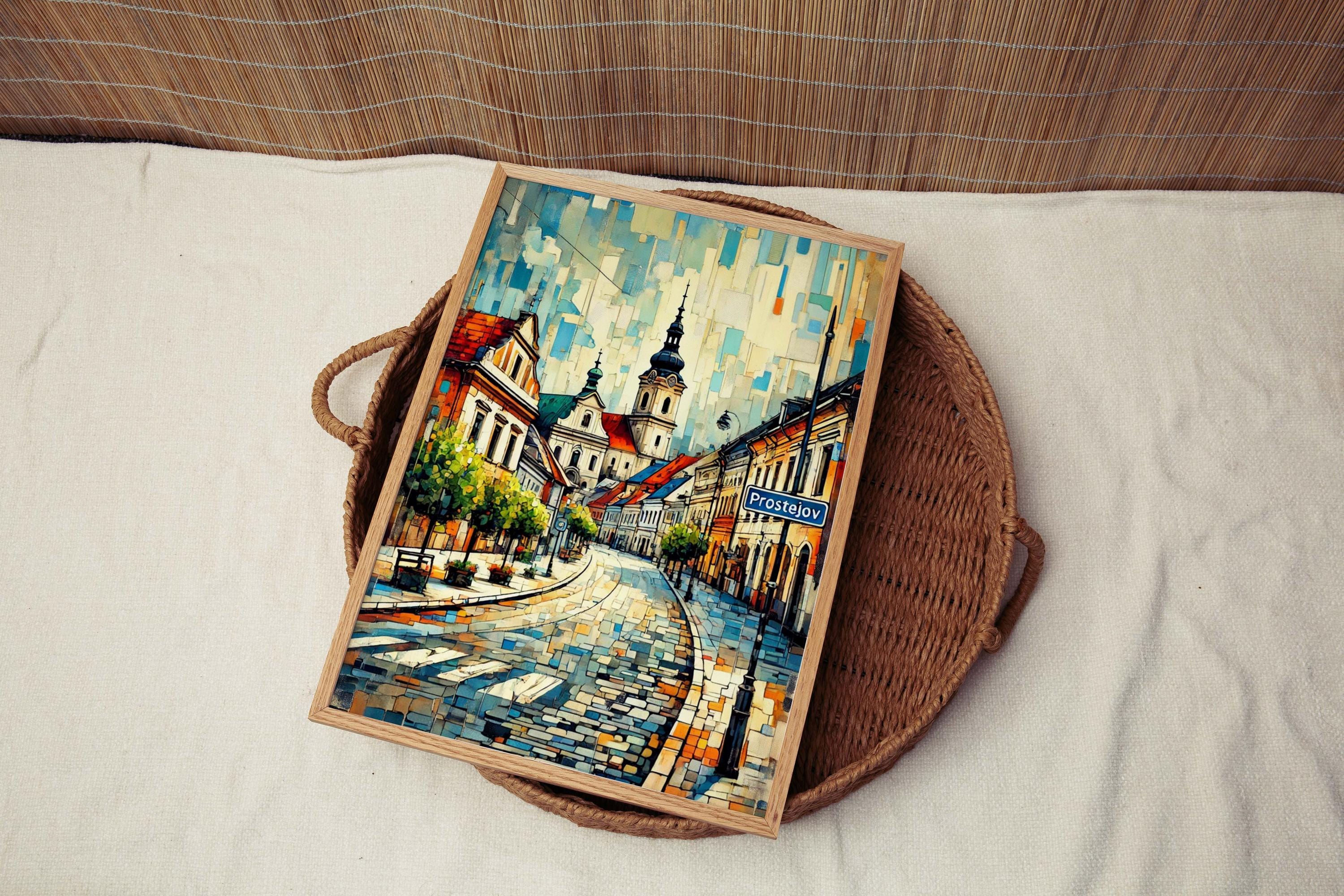 Prostejov Art Print - Czech Republic Travel Poster, City Wall Art, Housewarming Gift, Modern Prostejov Decor