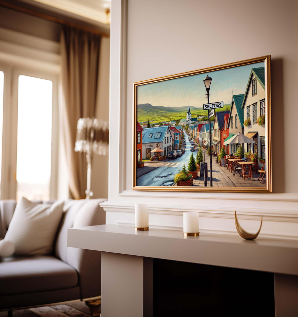 Selfoss Wall Art - Selfoss, Iceland