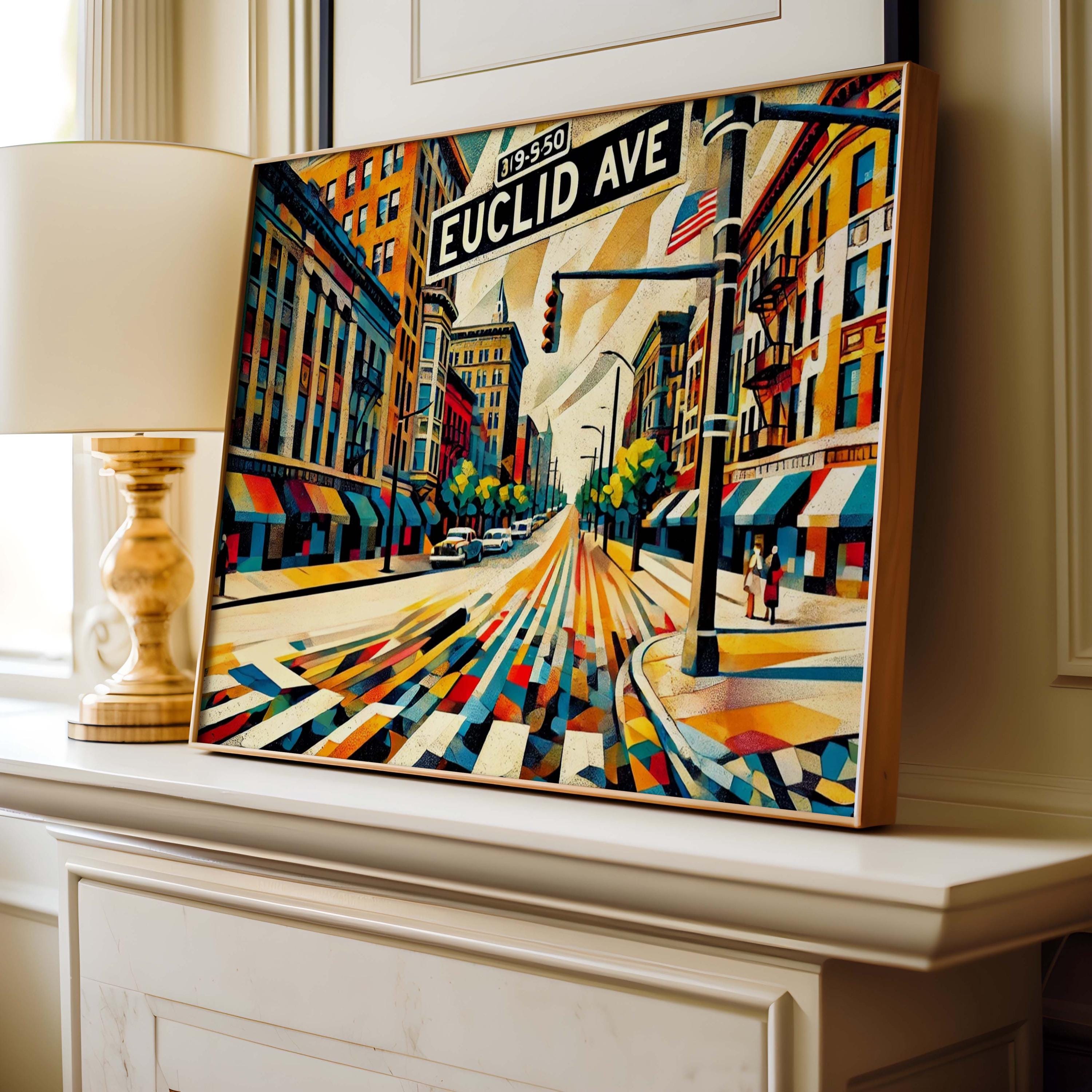 Euclid Ave Print Modern - Cleveland, Ohio, USA