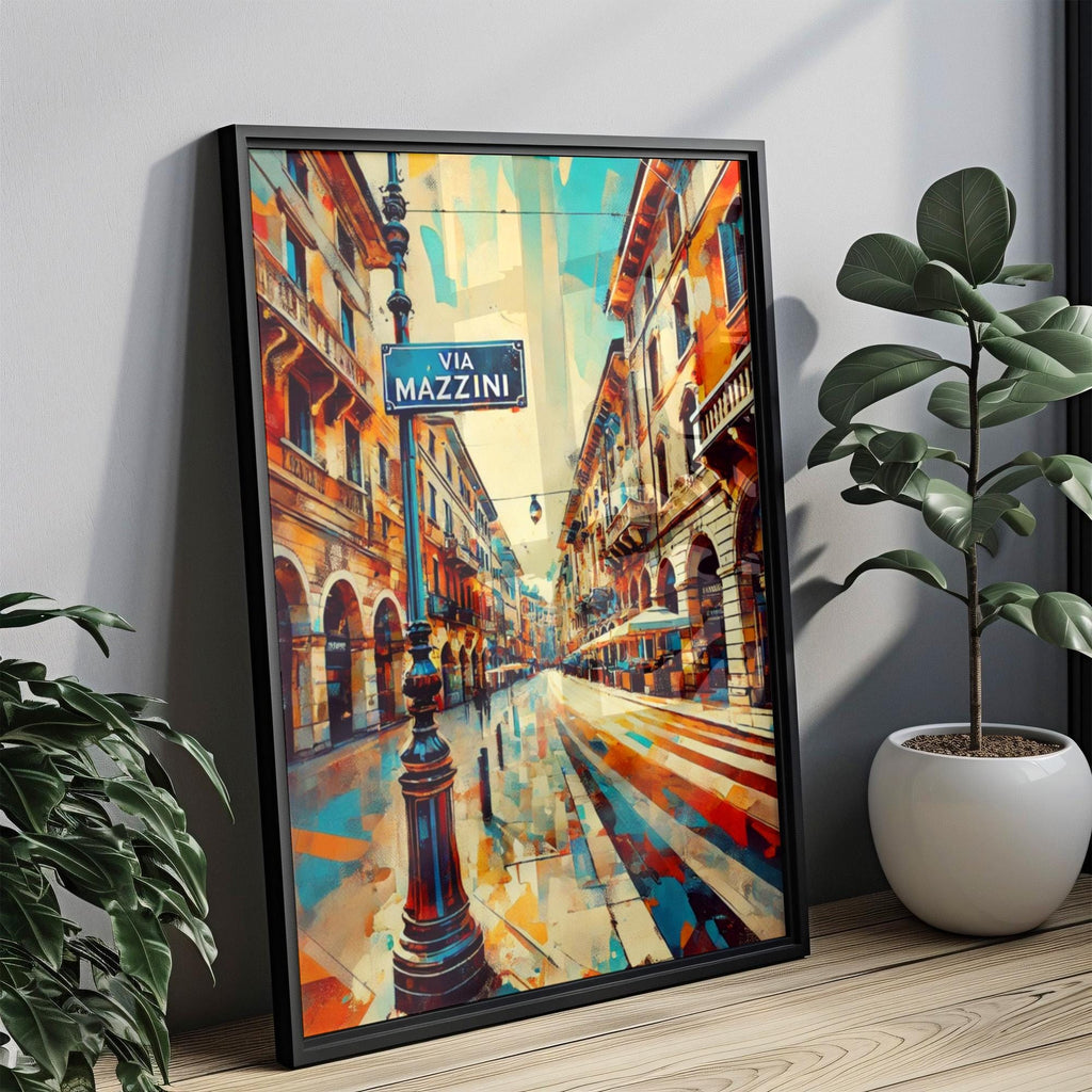Via Mazzini Travel Poster - Verona, Italy